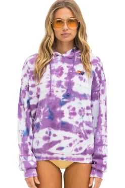 Hoodies | Hoodies | Aviator Nation HAND DYED PULLOVER HOODIE RELAXED - TIE DYE MAGENTA TIEDYEMAGENTA