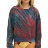Sweatshirts | Sweatshirts | Aviator Nation HAND DYED RELAXED CREW SWEATSHIRT - TIE DYE MULTI TIEDYEMULTI