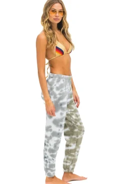 Sweatpants | Aviator Nation HAND DYED SWEATPANTS - TIE DYE GREY //  OLIVE TIEDYEGREY//OLIVE