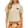 Boyfriend Tees | Tees | Aviator Nation HEART STITCH 5 BOYFRIEND TEE - SAND