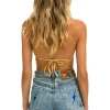 Denim | Denim | Aviator Nation HI RISE ROCKER LIVE FREE BOLT JEAN SHORTS - VINTAGE