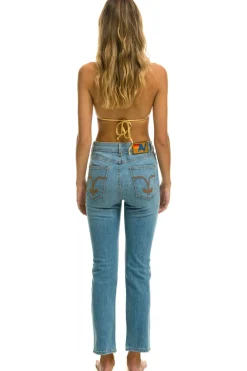 Denim | Denim | Aviator Nation HIGH RISE SLIM BOOT JEAN - VINTAGE