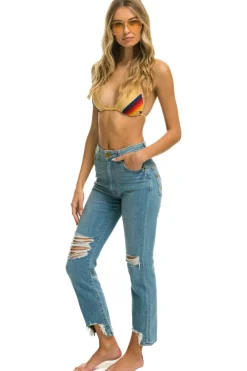 Denim | Denim | Aviator Nation HIGH RISE SLIM BOOT JEAN - VINTAGE