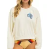 Collab Merchandise | Collab Merchandise | Aviator Nation HUNGER GAMES RELAXED CREW SWEATSHIRT - VINTAGE WHITE VINTAGEWHITE