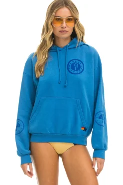 Hoodies | Collab Merchandise | Aviator Nation HUNGER GAMES RELAXED PULLOVER HOODIE - COBALT