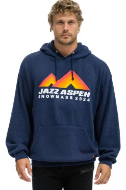 Hoodies | Hoodies | Aviator Nation JAZZ ASPEN SNOWMASS 2024 PULLOVER HOODIE RELAXED - NAVY