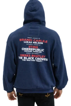 Hoodies | Hoodies | Aviator Nation JAZZ ASPEN SNOWMASS 2024 PULLOVER HOODIE RELAXED - NAVY