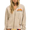 Hoodies | Hoodies | Aviator Nation JAZZ ASPEN SNOWMASS 2024 ZIP HOODIE RELAXED - SAND