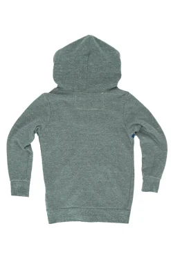 Kid's Hoodies | Aviator Nation KID'S 5 STRIPE HOODIE - HEATHER GREY // BLUE STRIPES HEATHERGREY//BLUESTRIPES