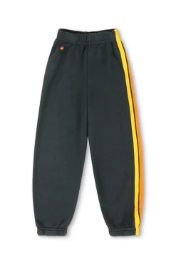 Kid's Sweatpants | Aviator Nation KID'S 5 STRIPE SWEATPANTS - CHARCOAL
