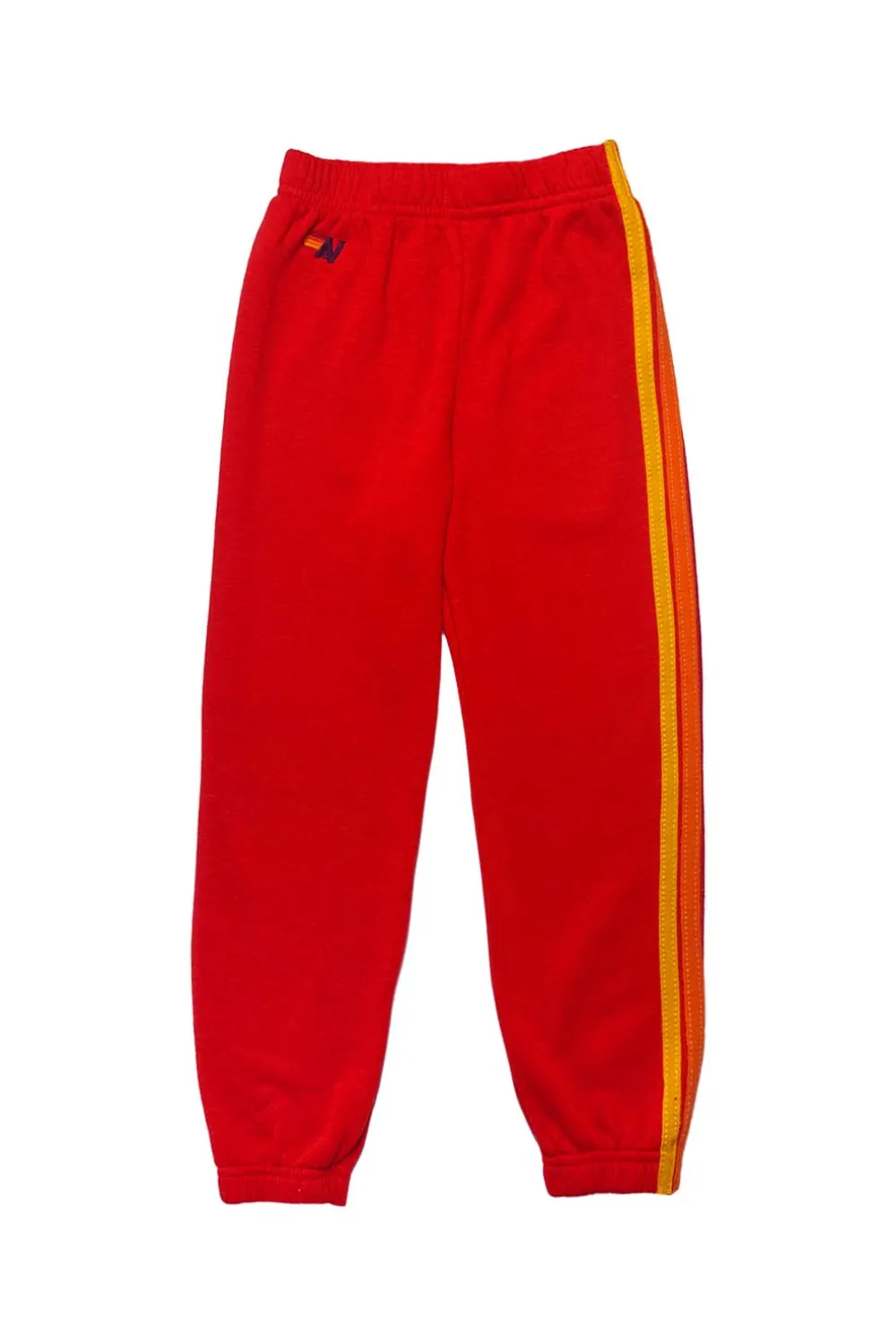 Kid's Sweatpants | Aviator Nation KID'S 5 STRIPE SWEATPANTS - RED