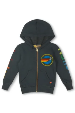 Kid's Hoodies | Aviator Nation KID'S ASPEN ZIP HOODIE - CHARCOAL