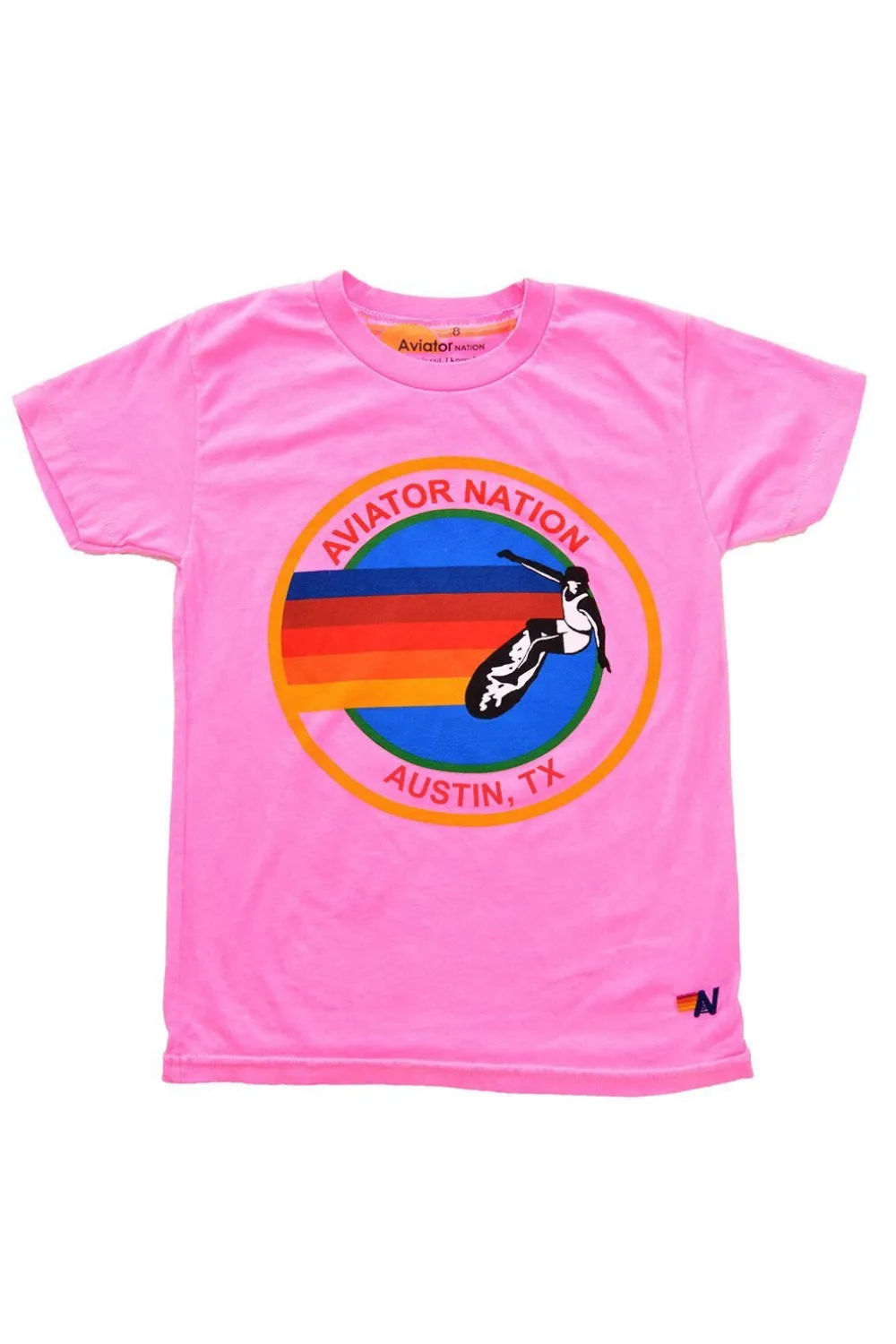 Kid's Tees | Aviator Nation KID'S AUSTIN TEE - NEON PINK NEONPINK