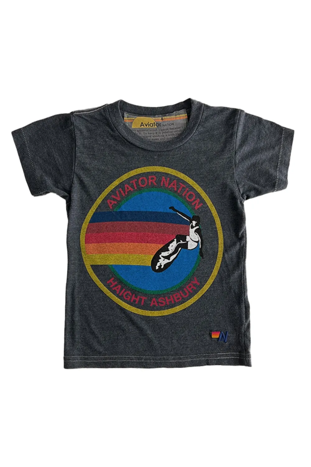 Kid's Tees | Aviator Nation KID'S HAIGHT ASHBURY TEE - CHARCOAL