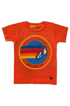 Kid's Tees | Aviator Nation KID'S MALBU TEE - ORANGE