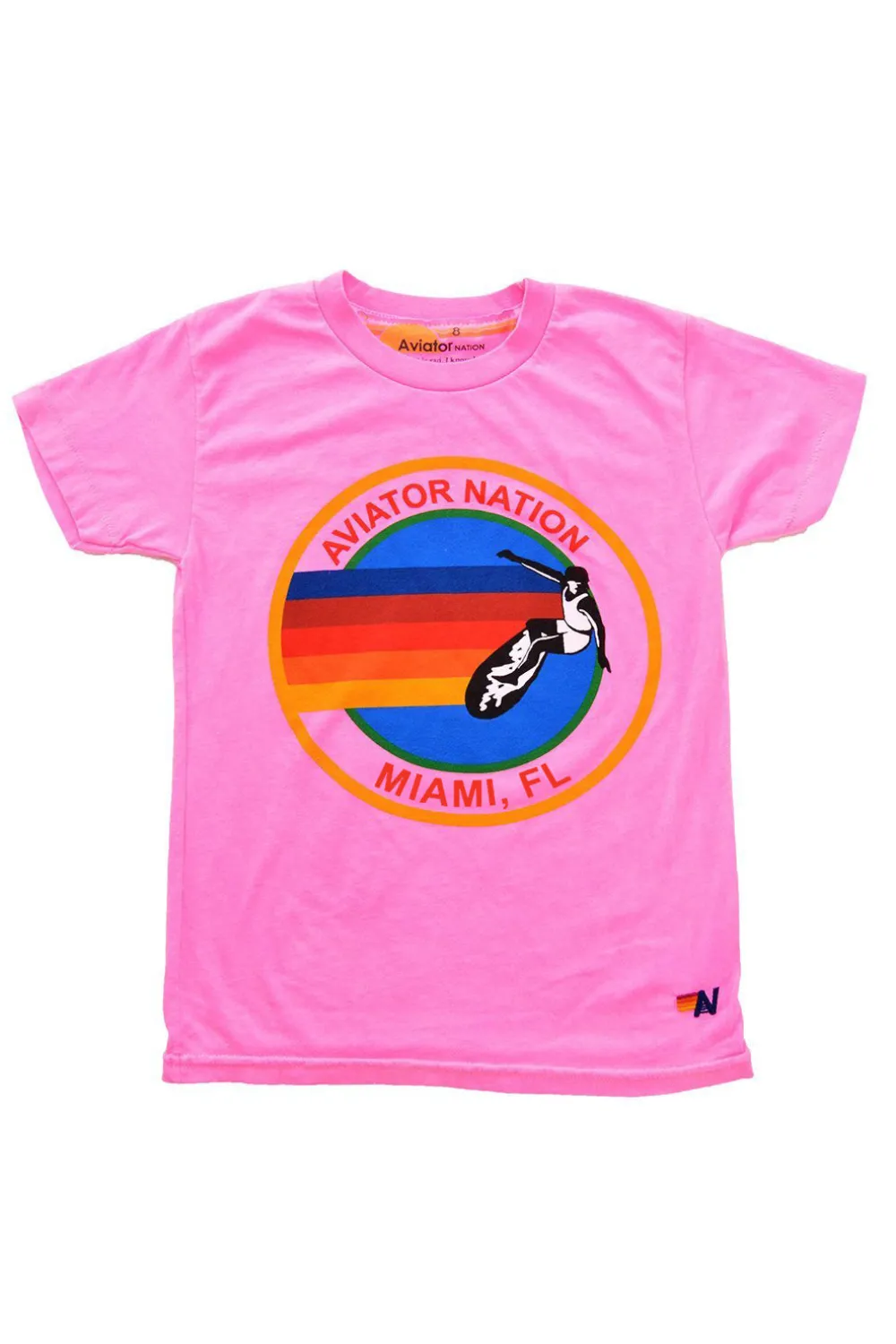 Kid's Tees | Aviator Nation KID'S MIAMI TEE - NEON PINK NEONPINK