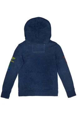 Kid's Hoodies | Aviator Nation KID'S SMALL ASPEN PULLOVER HOODIE - NAVY