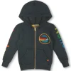 Kid's Hoodies | Aviator Nation KID'S ZIP HOODIE - CHARCOAL