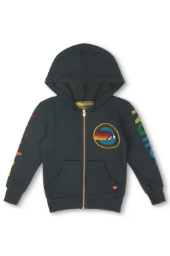 Kid's Hoodies | Aviator Nation KID'S ZIP HOODIE - CHARCOAL