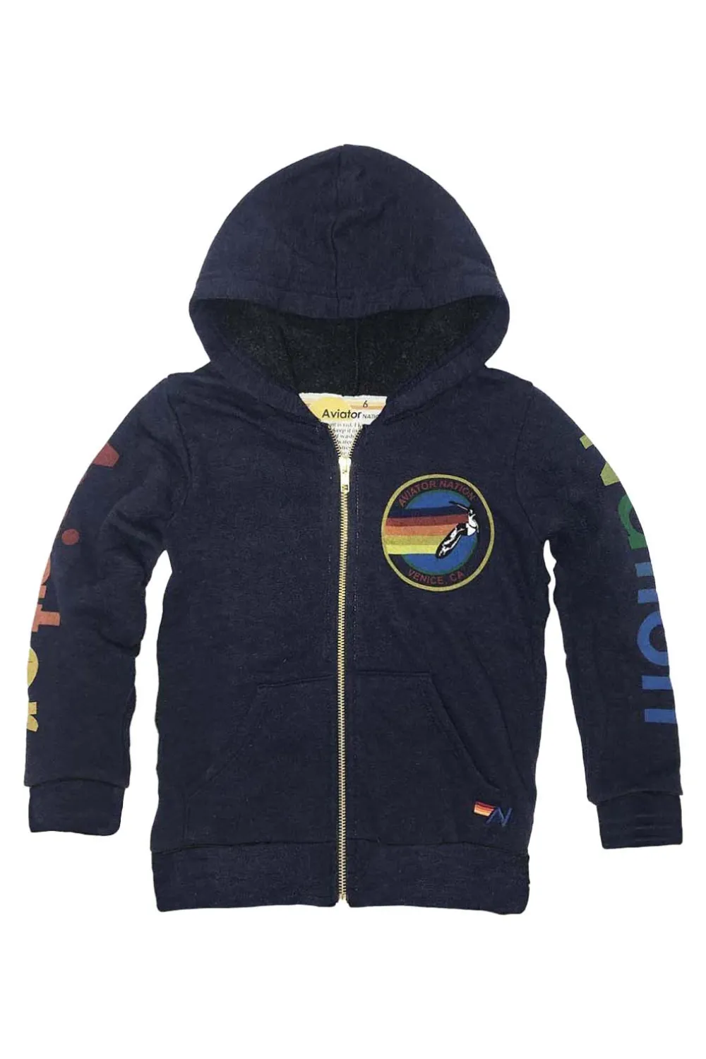 Kid's Hoodies | Aviator Nation KID'S ZIP HOODIE - NAVY