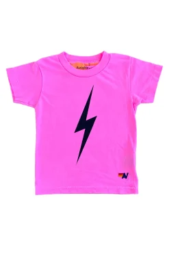 Kid's Tees | Aviator Nation KID'S BOLT TEE - NEON PINK NEONPINK