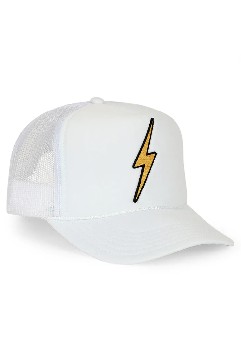 Kid's Trucker Hats | Aviator Nation KID'S BOLT VINTAGE TRUCKER HAT theperfectpairing!Allofourproductsgothroughanintensebreaking-downprocessthatgivesthemavintagefeelyou'lllovebecauseit'sbrokeninfromdayoneofwearingit.Allofourkid'shatsareadjustableandsmallerthantheadulthats.