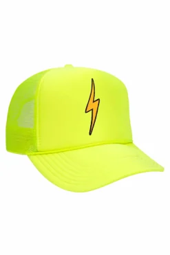 Kid's Trucker Hats | Aviator Nation KID'S BOLT VINTAGE TRUCKER HAT theperfectpairing!Allofourproductsgothroughanintensebreaking-downprocessthatgivesthemavintagefeelyou'lllovebecauseit'sbrokeninfromdayoneofwearingit.Allofourkid'shatsareadjustableandsmallerthantheadulthats.