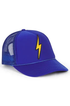 Kid's Trucker Hats | Aviator Nation KID'S BOLT VINTAGE TRUCKER HAT theperfectpairing!Allofourproductsgothroughanintensebreaking-downprocessthatgivesthemavintagefeelyou'lllovebecauseit'sbrokeninfromdayoneofwearingit.Allofourkid'shatsareadjustableandsmallerthantheadulthats.