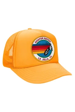 Kid's Trucker Hats | Aviator Nation KIDS LA JOLLA SIGNATURE VINTAGE FOAM TRUCKER HAT