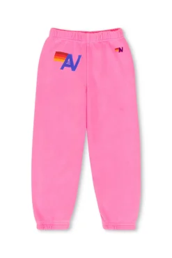 Kid's Sweatpants | Aviator Nation KID'S LOGO SWEATPANTS - NEON PINK NEONPINK
