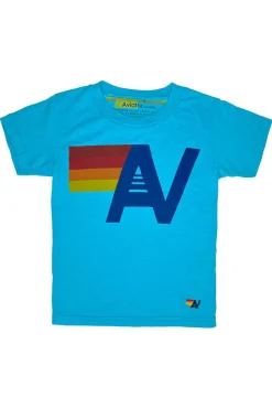 Kid's Tees | Aviator Nation KID'S LOGO TEE - NEON BLUE NEONBLUE