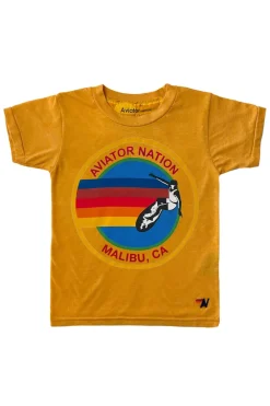 Kid's Tees | Aviator Nation KID'S MALIBU TEE - GOLD