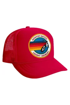 Kid's Trucker Hats | Aviator Nation KID'S SIGNATURE HAIGHT ASHBURY VINTAGE FOAM TRUCKER KIDSVINTAGEFOAMTRUCKERKid'sHatAviatorNationOSGOLD