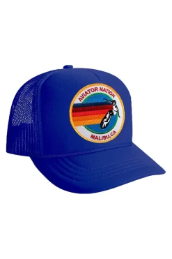 Kid's Trucker Hats | Aviator Nation KIDS SIGNATURE MALBIU VINTAGE TRUCKER HAT