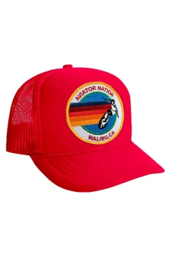 Kid's Trucker Hats | Aviator Nation KIDS SIGNATURE MALBIU VINTAGE TRUCKER HAT