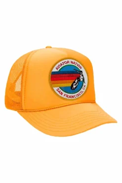 Kid's Trucker Hats | Aviator Nation KID'S SIGNATURE SAN FRANCISCO VINTAGE FOAM TRUCKER