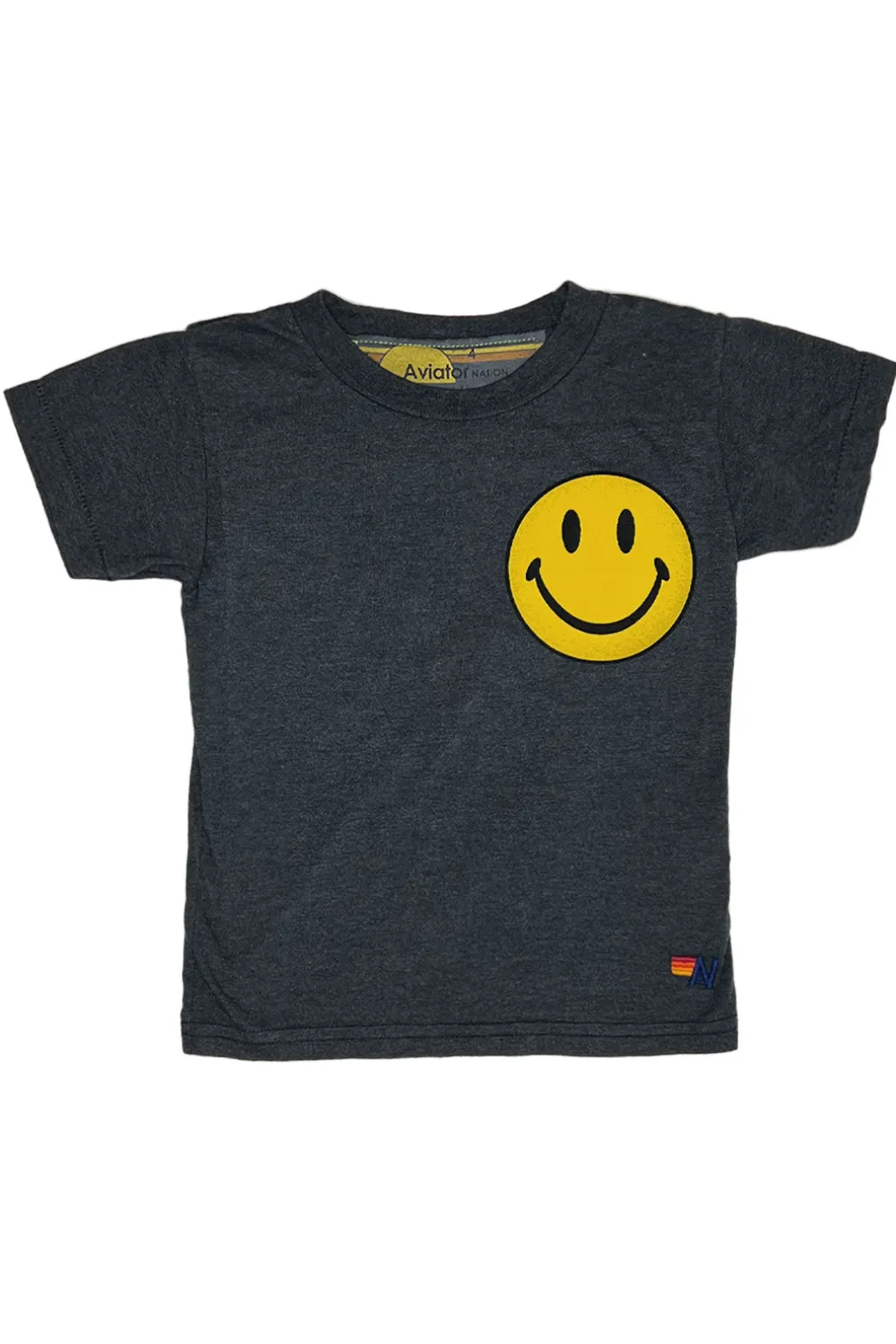 Kid's Tees | Aviator Nation KID'S SMILEY 2 TEE - CHARCOAL