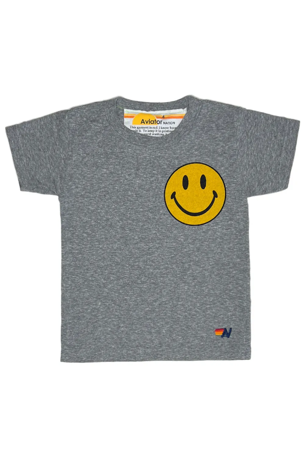 Kid's Tees | Aviator Nation KID'S SMILEY 2 TEE - HEATHER GREY HEATHERGREY