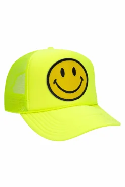 Kid's Trucker Hats | Aviator Nation KID'S SMILEY VINTAGE TRUCKER HAT