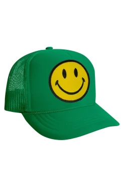 Kid's Trucker Hats | Aviator Nation KID'S SMILEY VINTAGE TRUCKER HAT