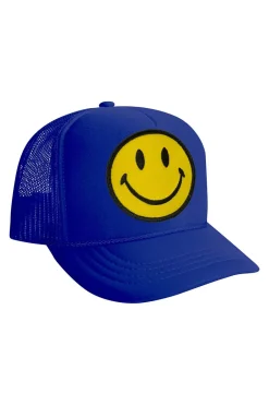 Kid's Trucker Hats | Aviator Nation KID'S SMILEY VINTAGE TRUCKER HAT