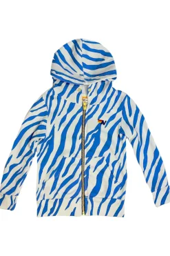 Kid's Hoodies | Aviator Nation KID'S TIGER ZIP HOODIE - BLUE TIGER BLUETIGER