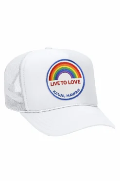 Trucker Hats | Trucker Hats | Aviator Nation LIVE TO LOVE VINTAGE TRUCKER HAT {{threshold-message}}