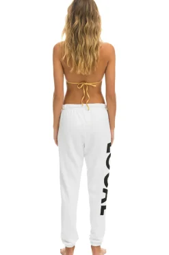 Sweatpants | Aviator Nation LOCALS ONLY SWEATPANTS - WHITE