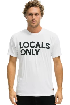 Tees | Tees | Aviator Nation LOCALS ONLY TEE - WHITE