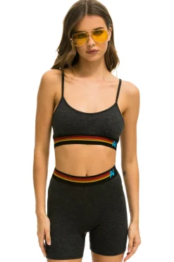 Activewear | Activewear | Aviator Nation LOGO 4 INCH HI-RISE BIKER SHORT - CHARCOAL