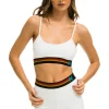 Activewear | Activewear | Aviator Nation LOGO ADJUSTABLE BRALETTE - WHITE