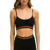 Activewear | Activewear | Aviator Nation LOGO ADJUSTABLE BRALETTE - BLACK