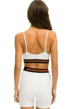 Activewear | Activewear | Aviator Nation LOGO ADJUSTABLE BRALETTE - WHITE