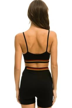 Activewear | Activewear | Aviator Nation LOGO ADJUSTABLE BRALETTE - BLACK